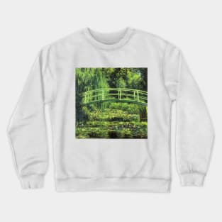 White Waterlilies by Claude Monet Crewneck Sweatshirt